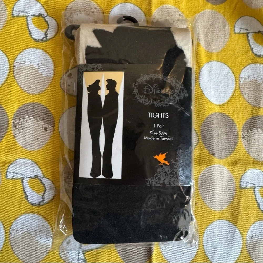 Disney’s NWT The Little Mermaid Ariel and Prince Eric silhouette tights size S/M